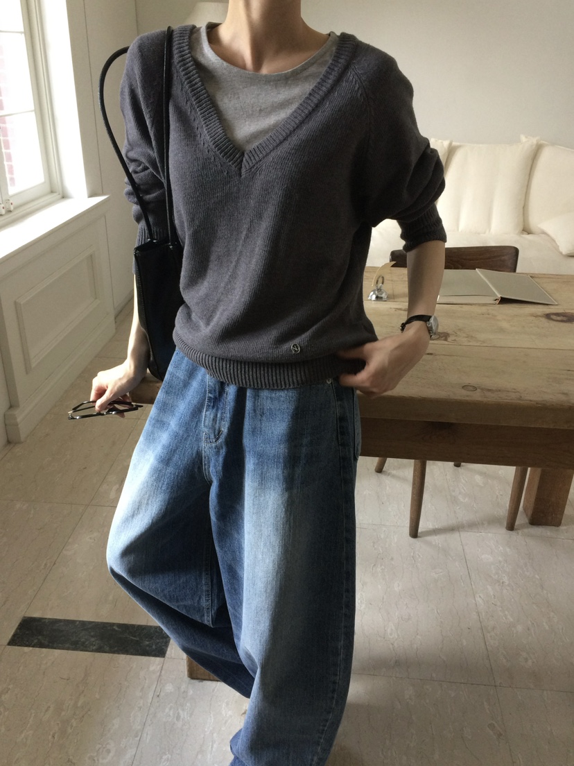 ANOU東大門實拍女裝新品推薦職業人氣時尚休閑熱賣牛仔褲ANOU牛仔褲