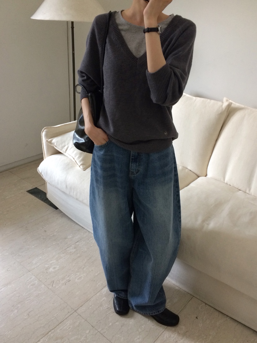 ANOU東大門實拍女裝新品推薦職業人氣時尚休閑熱賣牛仔褲ANOU牛仔褲