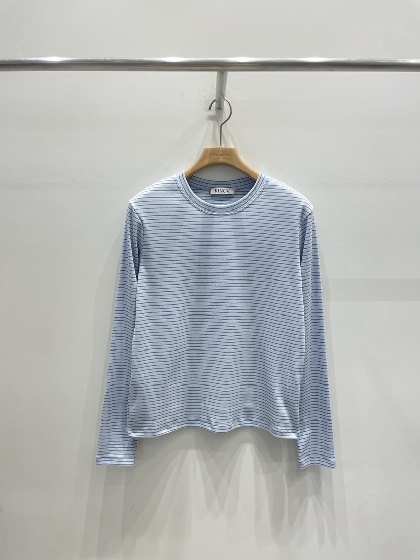 KINOA東大門代購女士新款休閑26春季時尚人氣熱賣長袖T恤KINOA長袖T恤圖色2