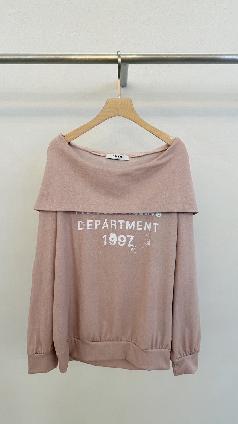 FORM東大門實拍女裝新品推薦熱賣休閑26春季衛衣露肩連帽FORM衛衣圖色1