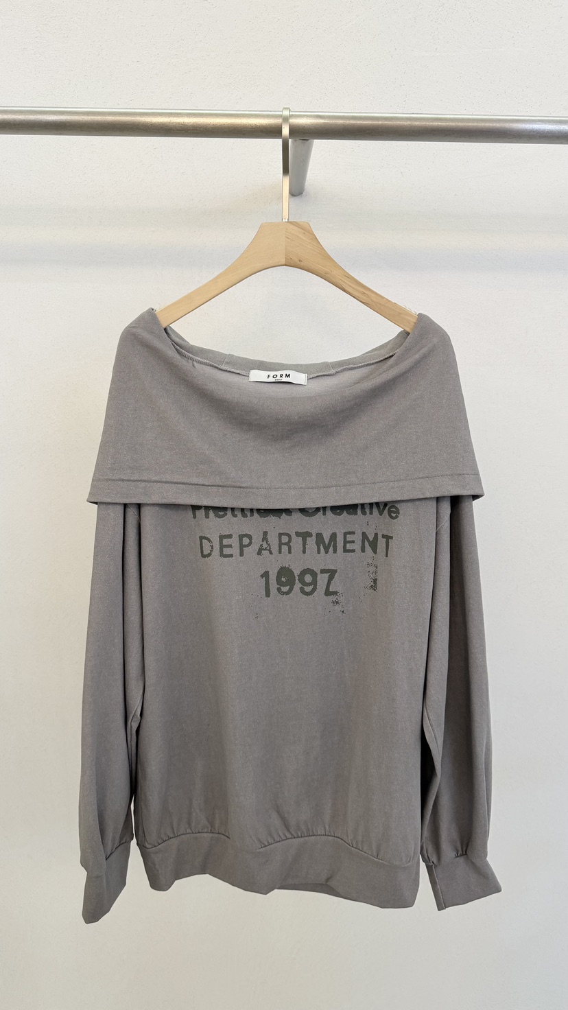 FORM東大門實拍女裝新品推薦熱賣休閑26春季衛衣露肩連帽FORM衛衣圖色3