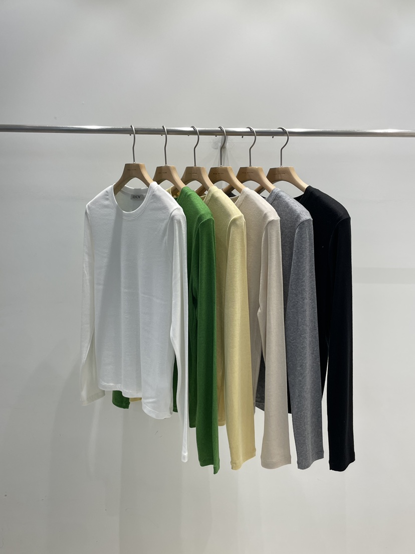 KINOA韓國代購女裝新品26春季職業人氣推薦時尚休閑長袖T恤KINOA長袖T恤