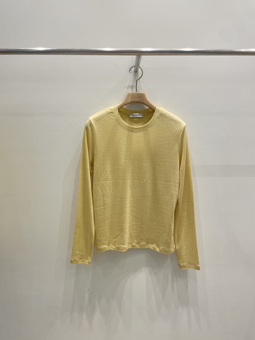 KINOA韓國代購女裝新品26春季職業人氣推薦時尚休閑長袖T恤KINOA長袖T恤圖色3