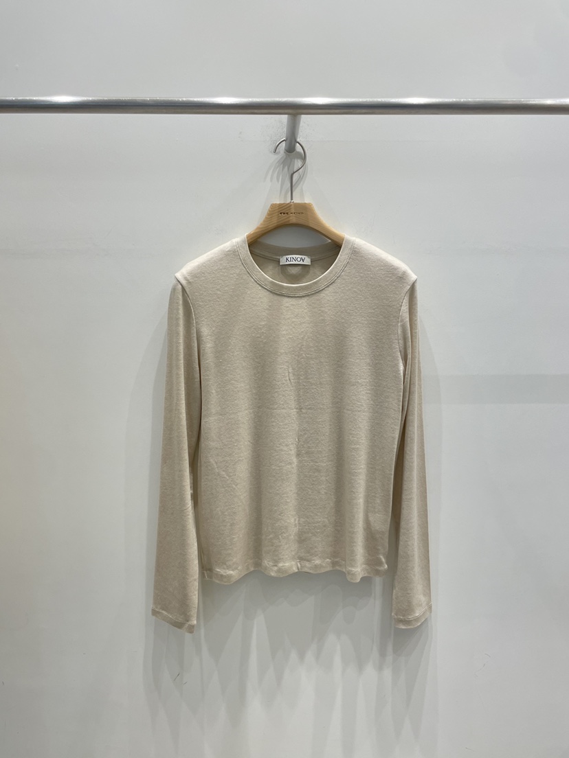 KINOA韓國代購女裝新品26春季職業人氣推薦時尚休閑長袖T恤KINOA長袖T恤圖色4