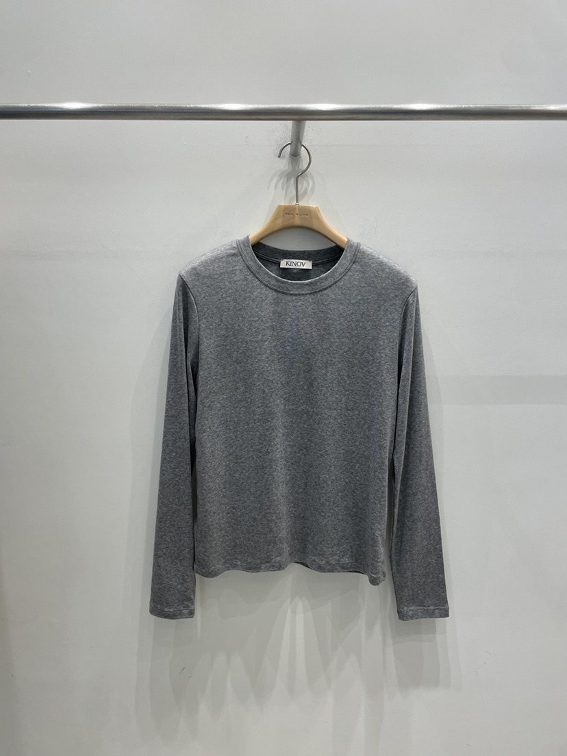 KINOA韓國代購女裝新品26春季職業人氣推薦時尚休閑長袖T恤KINOA長袖T恤圖色5