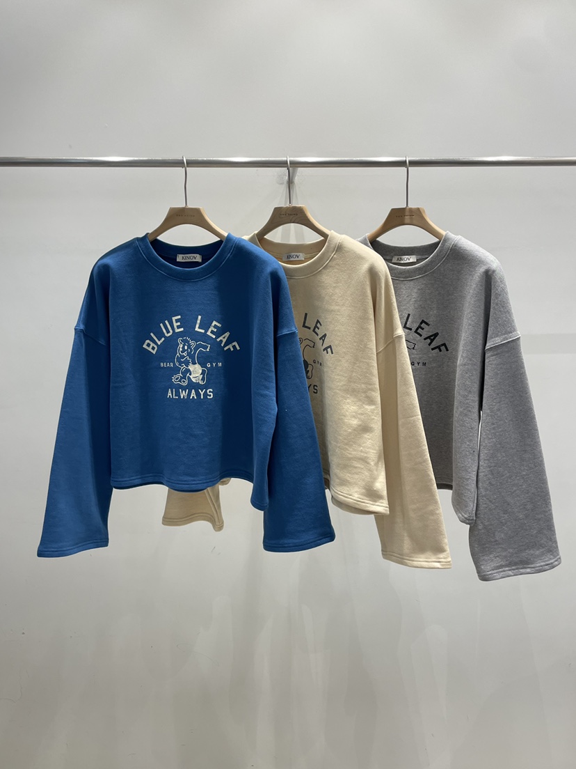 KINOA東大門代購女裝新款人氣職業時尚休閑推薦26春季衛衣KINOA衛衣