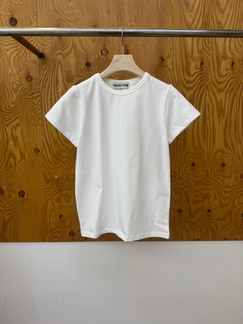 PROJECTVIEW東大門直郵女士新款26春季時尚熱賣休閑T恤天絲PROJECTVIEWT恤圖色2