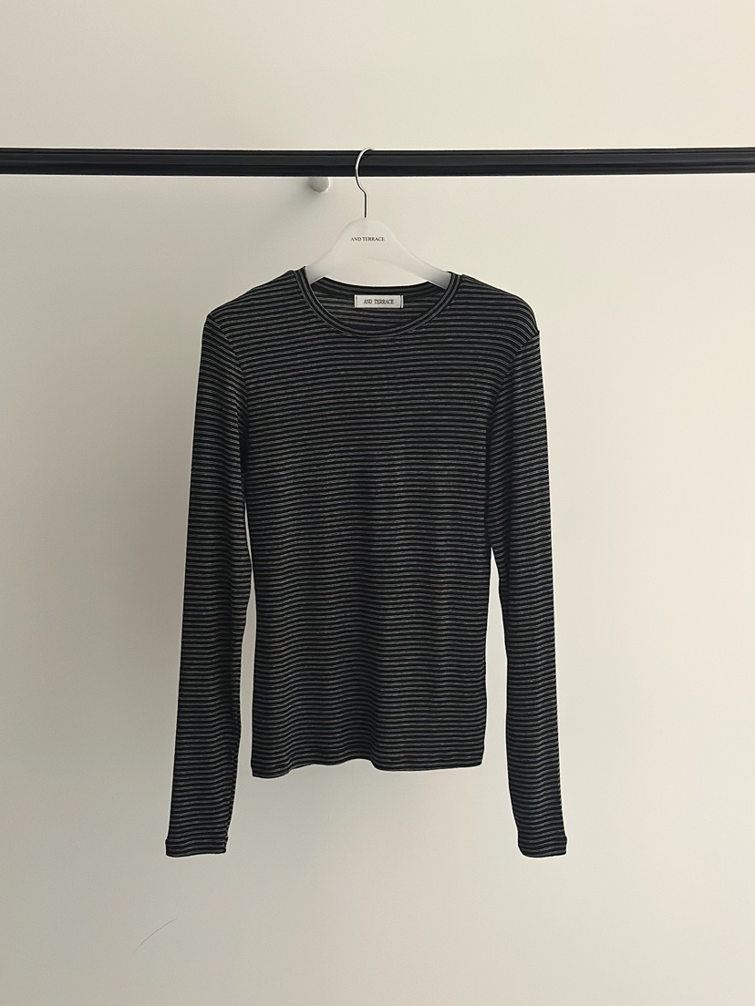 ANDTERRACE東大門直郵女裝新款時尚人氣職業推薦休閑長袖T恤ANDTERRACE長袖T恤圖色3