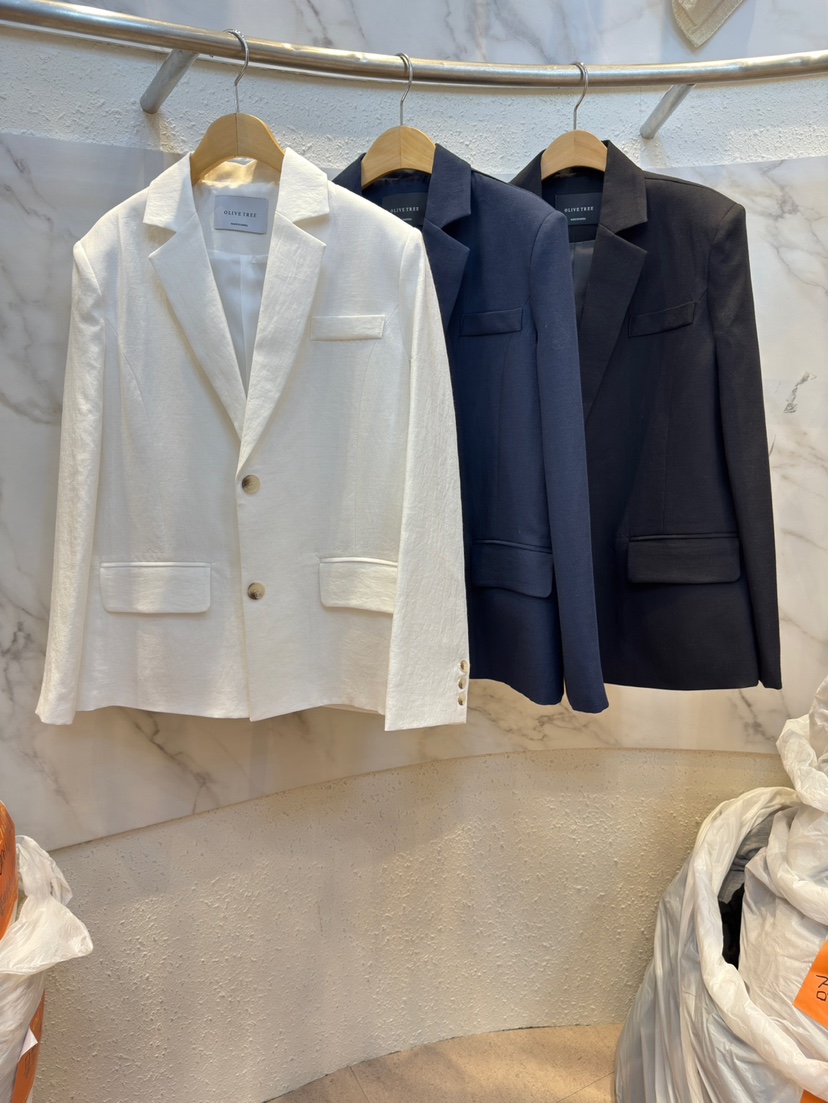 OLIVE TrEE東大門代購女裝新品休閑職業26春季人氣夾克天絲OLIVE TrEE夾克