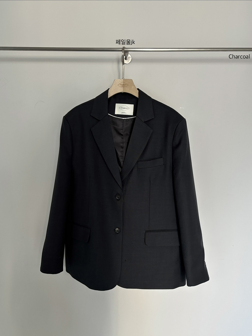 VERGAMOT東大門代購女裝新品職業人氣推薦26春季夾克羊毛VERGAMOT夾克圖色1墨色