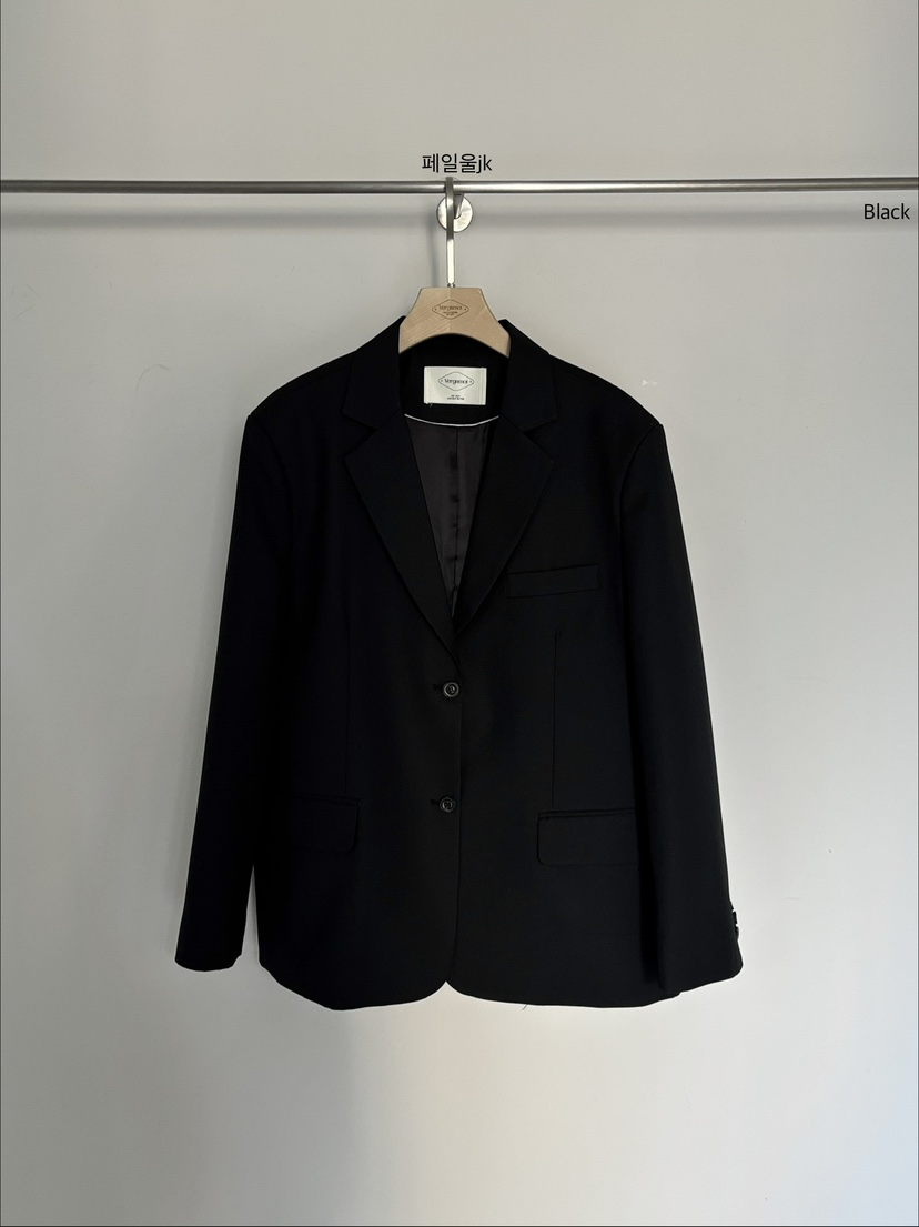 VERGAMOT東大門代購女裝新品職業人氣推薦26春季夾克羊毛VERGAMOT夾克圖色2黑色