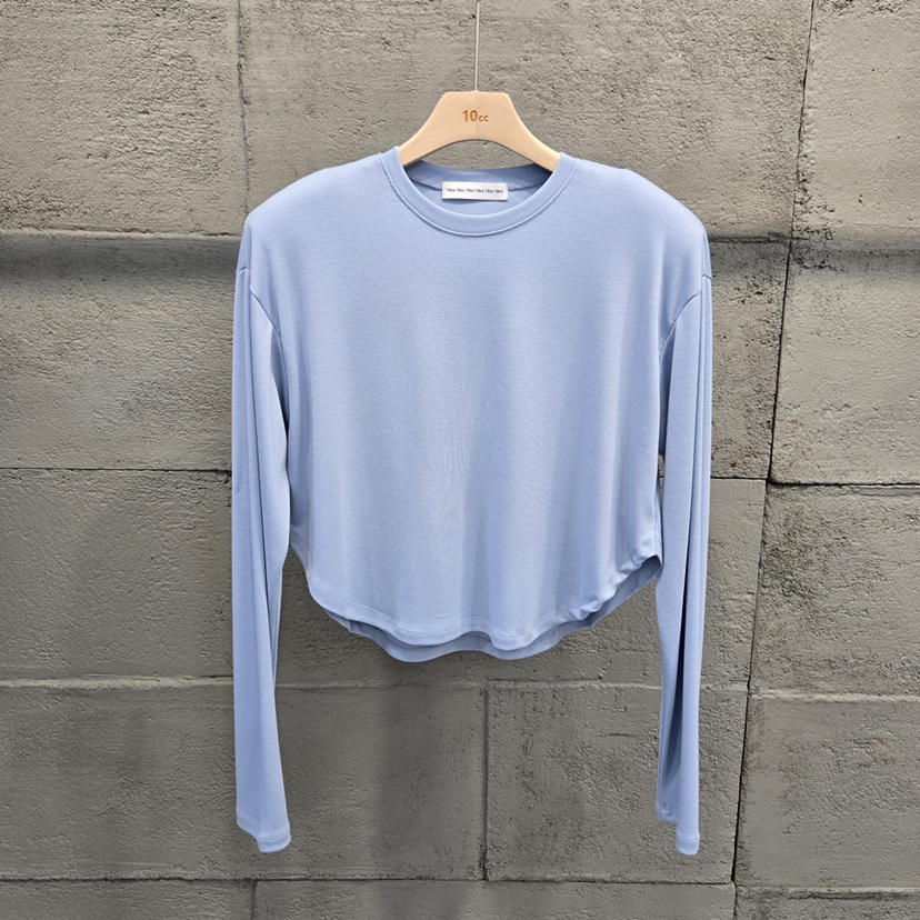 10CC東大門代購女裝新款推薦熱賣職業休閑26春季人氣長袖T恤10CC長袖T恤圖色1