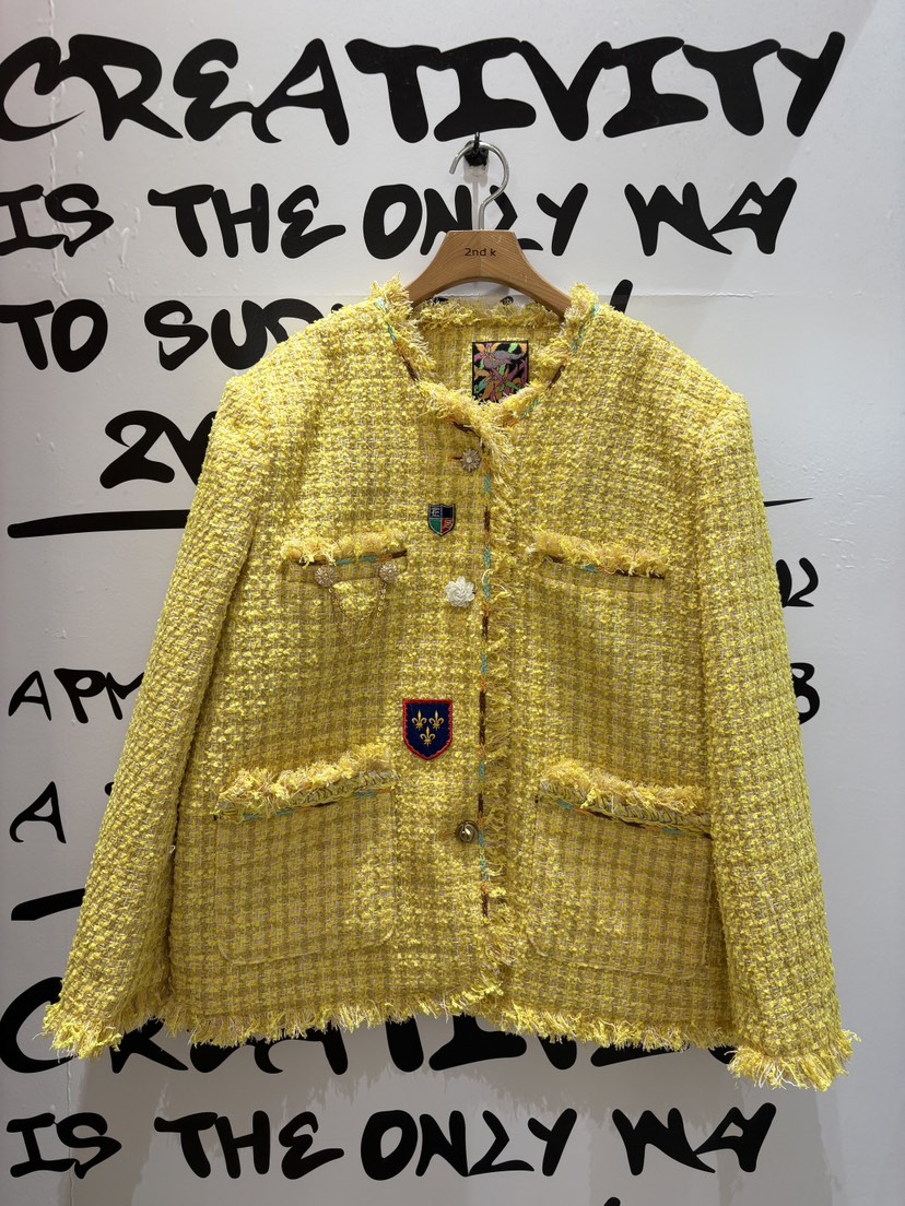 2ND K東大門代購女裝新品時尚人氣職業休閑推薦夾克流蘇2ND K夾克圖色2