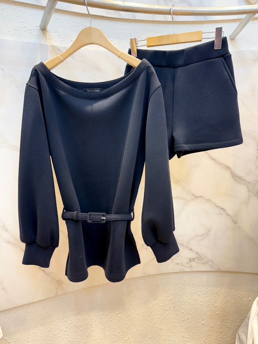 OLIVE TrEE韓國代購女裝新款推薦職業人氣休閑套裝含腰帶OLIVE TrEE套裝圖色2