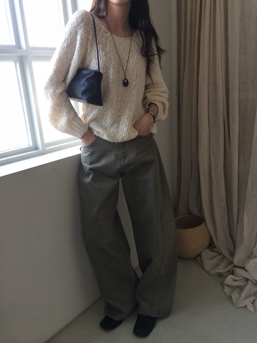 ANOU東大門代購女裝新品推薦人氣職業熱賣時尚26春季牛仔褲ANOU牛仔褲