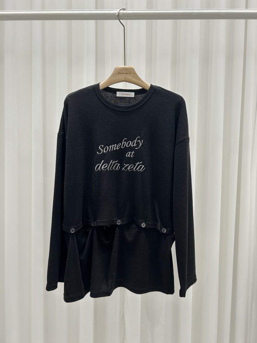 IF YOU SAY SO/PLUM-Q東大門代購女士新品26春季長袖T恤IF YOU SAY SO/PLUM-Q長袖T恤圖色2