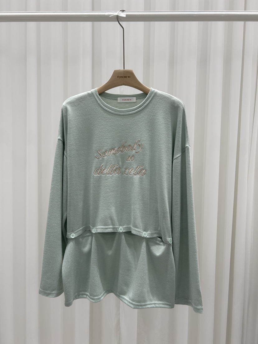 IF YOU SAY SO/PLUM-Q東大門代購女士新品26春季長袖T恤IF YOU SAY SO/PLUM-Q長袖T恤圖色3