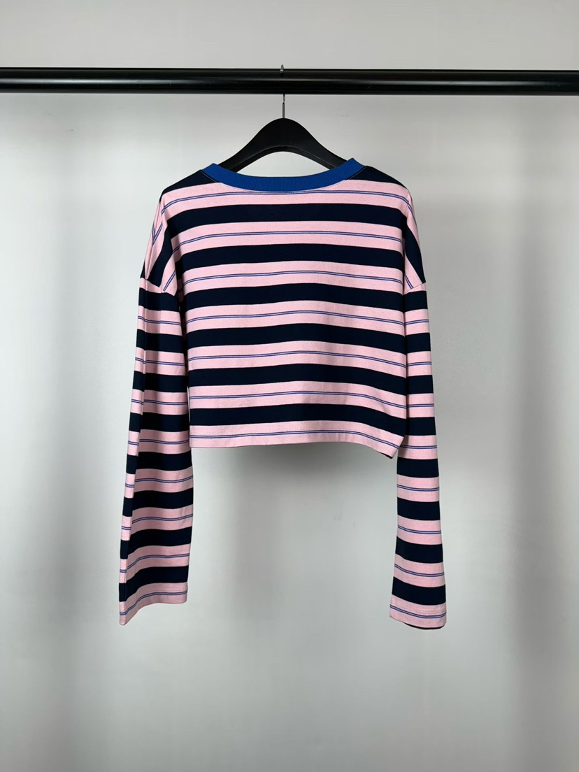 FEFFER東大門實拍女裝新款休閑人氣職業時尚推薦長袖T恤條紋FEFFER長袖T恤