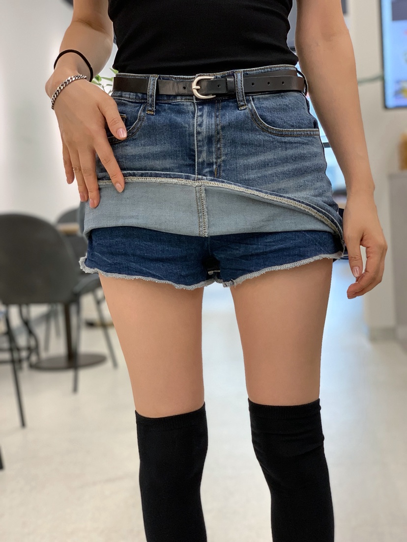 OLIVE TrEE韓國代購女士新款人氣熱賣推薦裙褲不含腰帶磨毛OLIVE TrEE裙褲