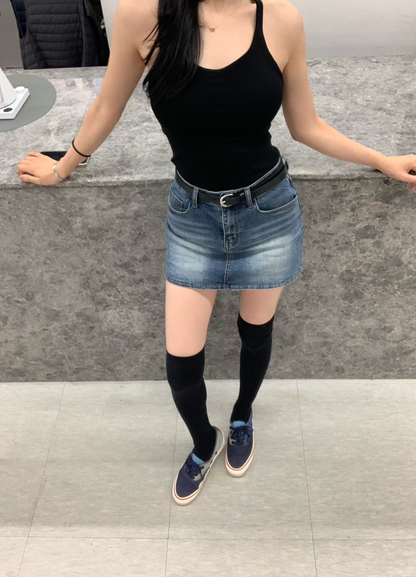 OLIVE TrEE韓國代購女士新款人氣熱賣推薦裙褲不含腰帶磨毛OLIVE TrEE裙褲