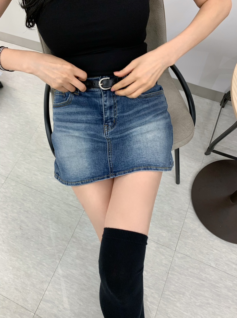 OLIVE TrEE韓國代購女士新款人氣熱賣推薦裙褲不含腰帶磨毛OLIVE TrEE裙褲圖色1