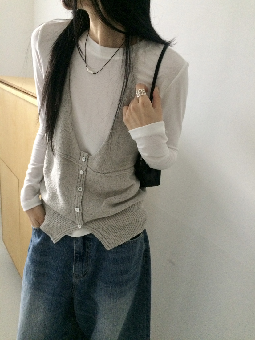 ANOU韓國直郵女裝新品熱賣時尚人氣休閑26春季推薦吊帶背心ANOU吊帶/背心