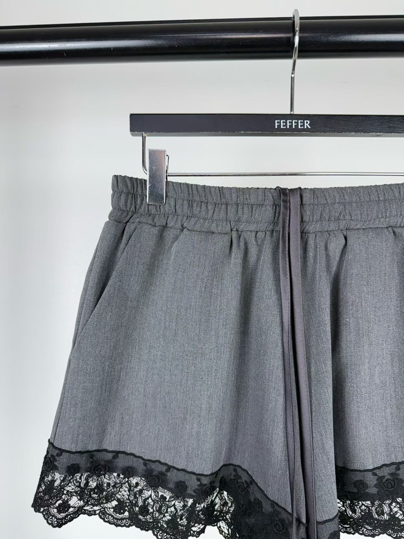 FEFFER韓國代購女裝新款26春季人氣職業推薦時尚短褲蕾絲FEFFER短褲