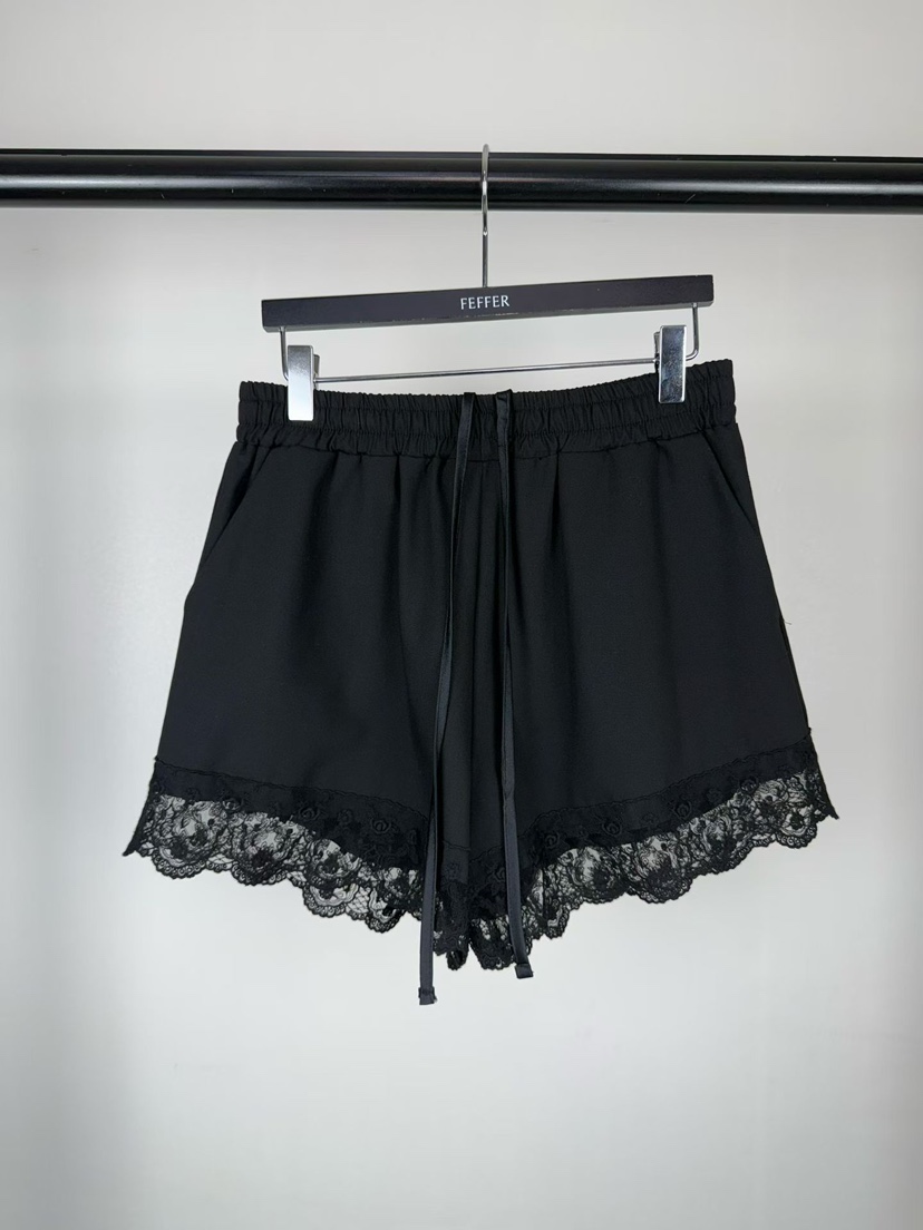 FEFFER韓國代購女裝新款26春季人氣職業推薦時尚短褲蕾絲FEFFER短褲圖色2
