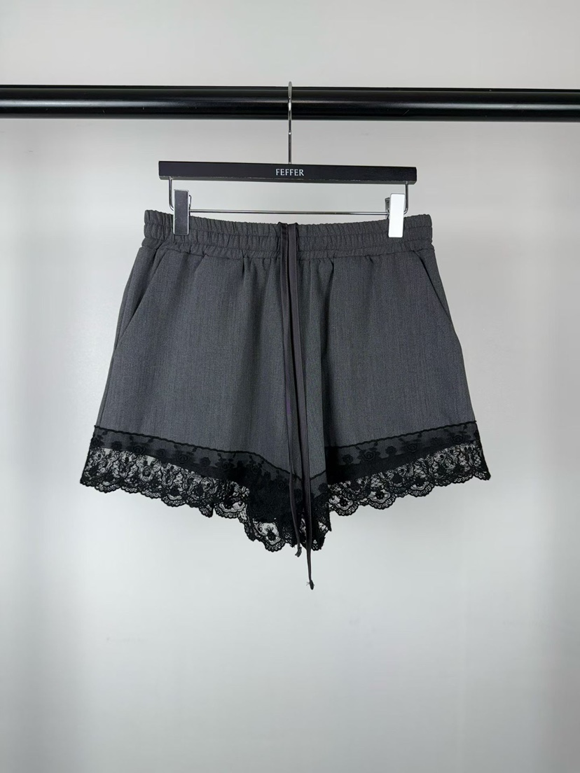 FEFFER韓國代購女裝新款26春季人氣職業推薦時尚短褲蕾絲FEFFER短褲圖色3