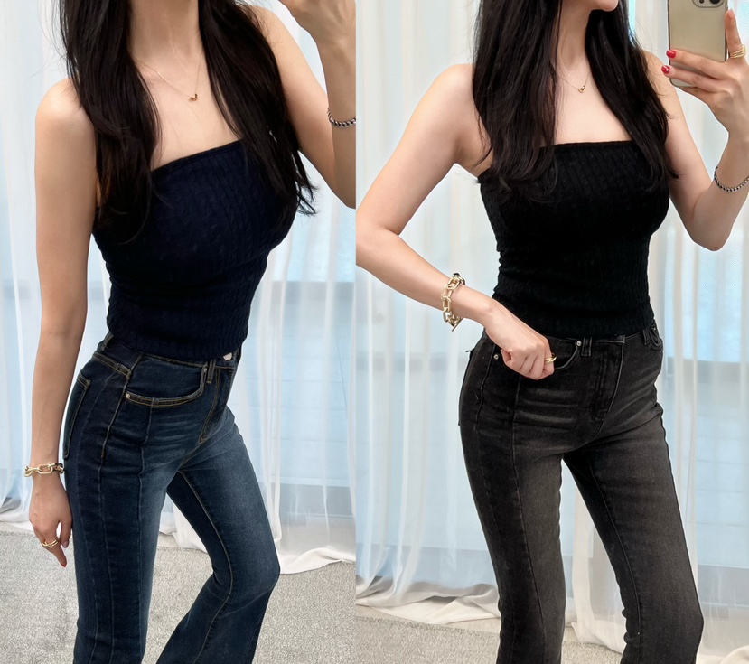 OLIVE TrEE東大門實拍女士新品推薦職業熱賣26春季吊帶背心OLIVE TrEE吊帶/背心圖色4黑