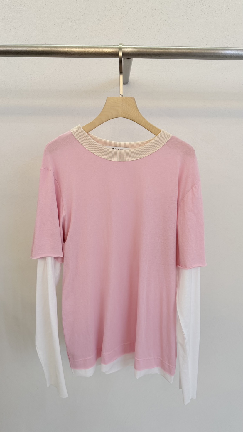 FORM韓國代購女裝新品休閑26春季推薦熱賣人氣長袖T恤假兩件FORM長袖T恤圖色1