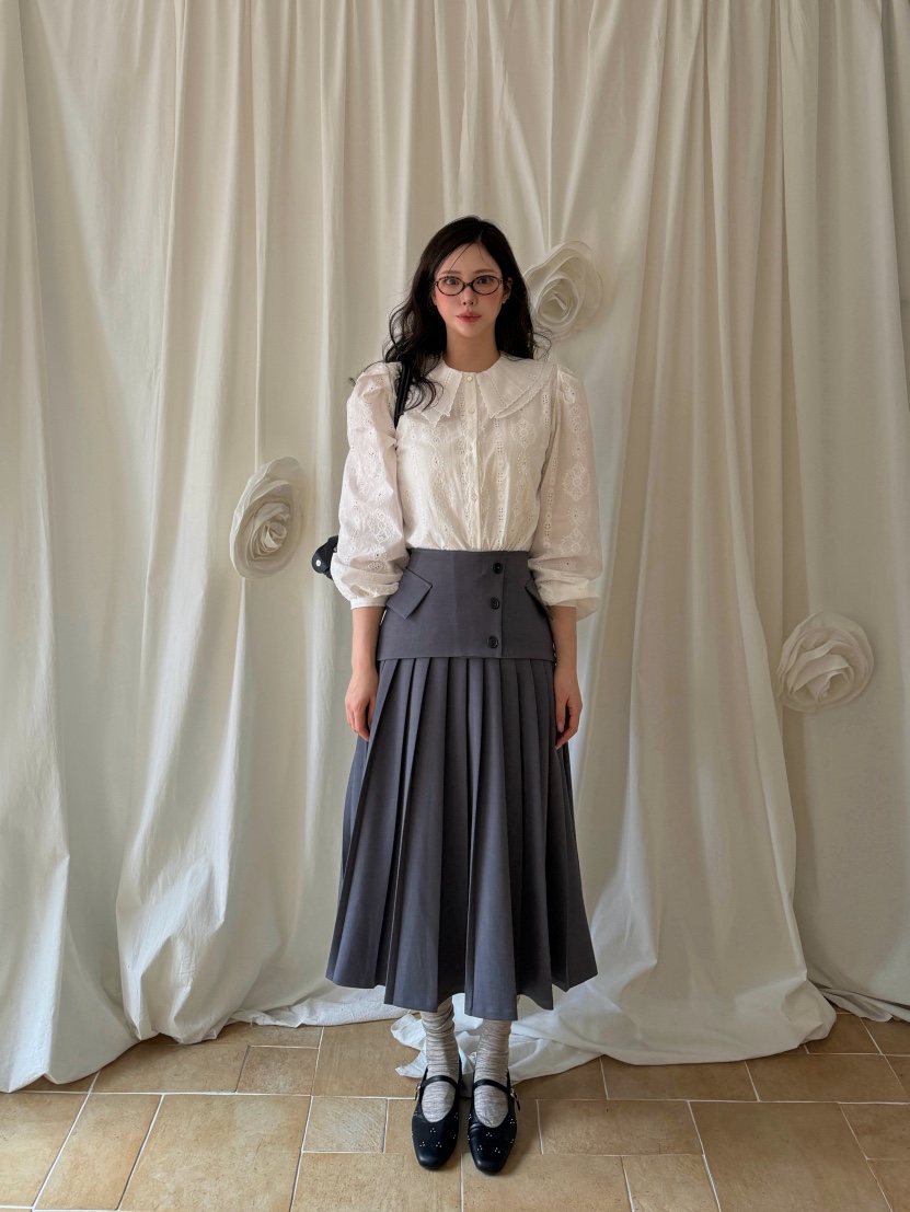 81 MARKET-L東大門直郵女裝新品熱賣職業26春季襯衫蕾絲衫81 MARKET-L襯衫/蕾絲衫