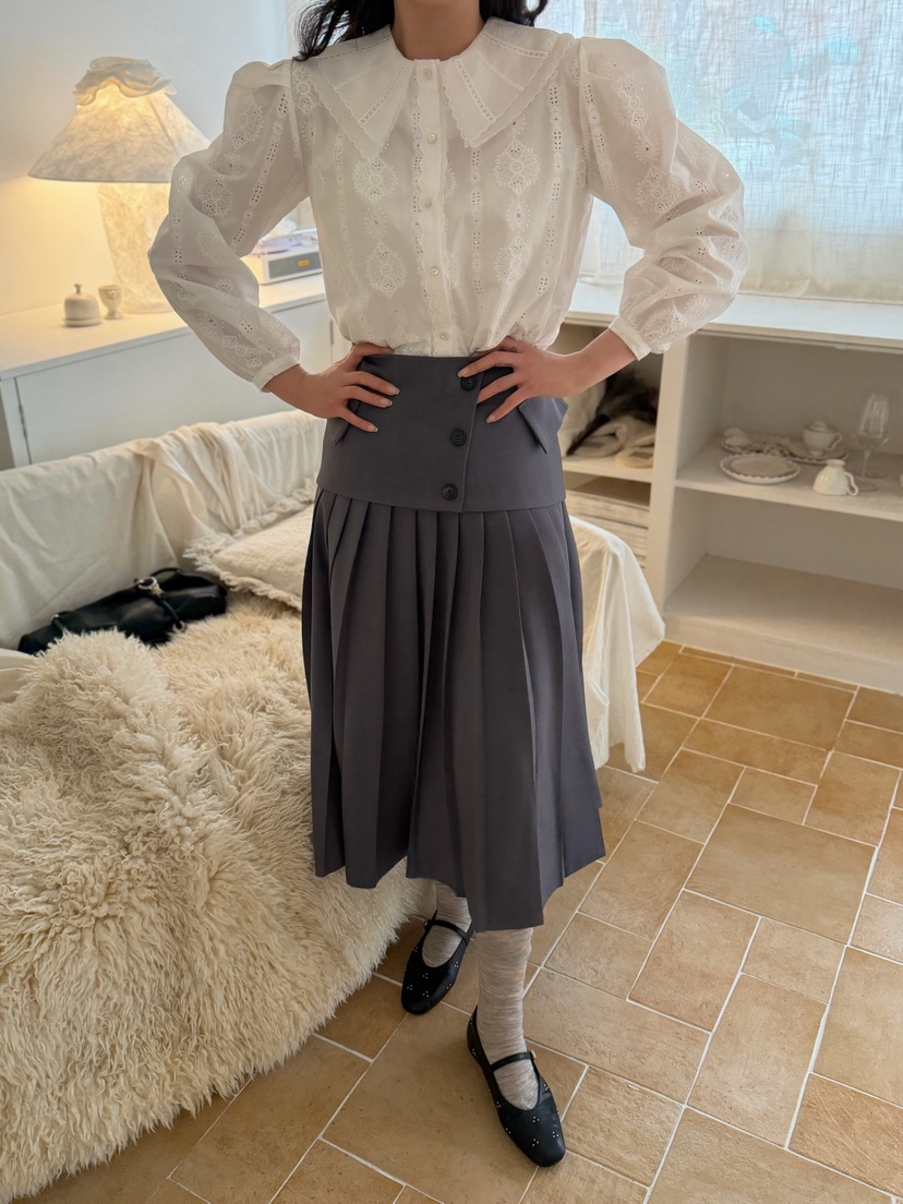 81 MARKET-L東大門直郵女裝新品熱賣職業26春季襯衫蕾絲衫81 MARKET-L襯衫/蕾絲衫