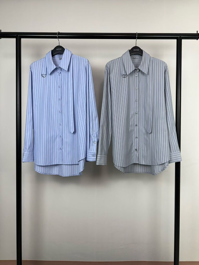 FEFFER東大門實拍女士新款休閑人氣推薦襯衫蕾絲衫含腰帶FEFFER襯衫/蕾絲衫