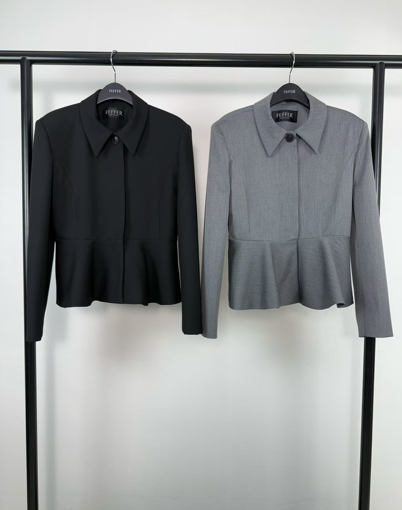 FEFFER東大門實拍女士新品熱賣26春季職業休閑人氣時尚夾克FEFFER夾克