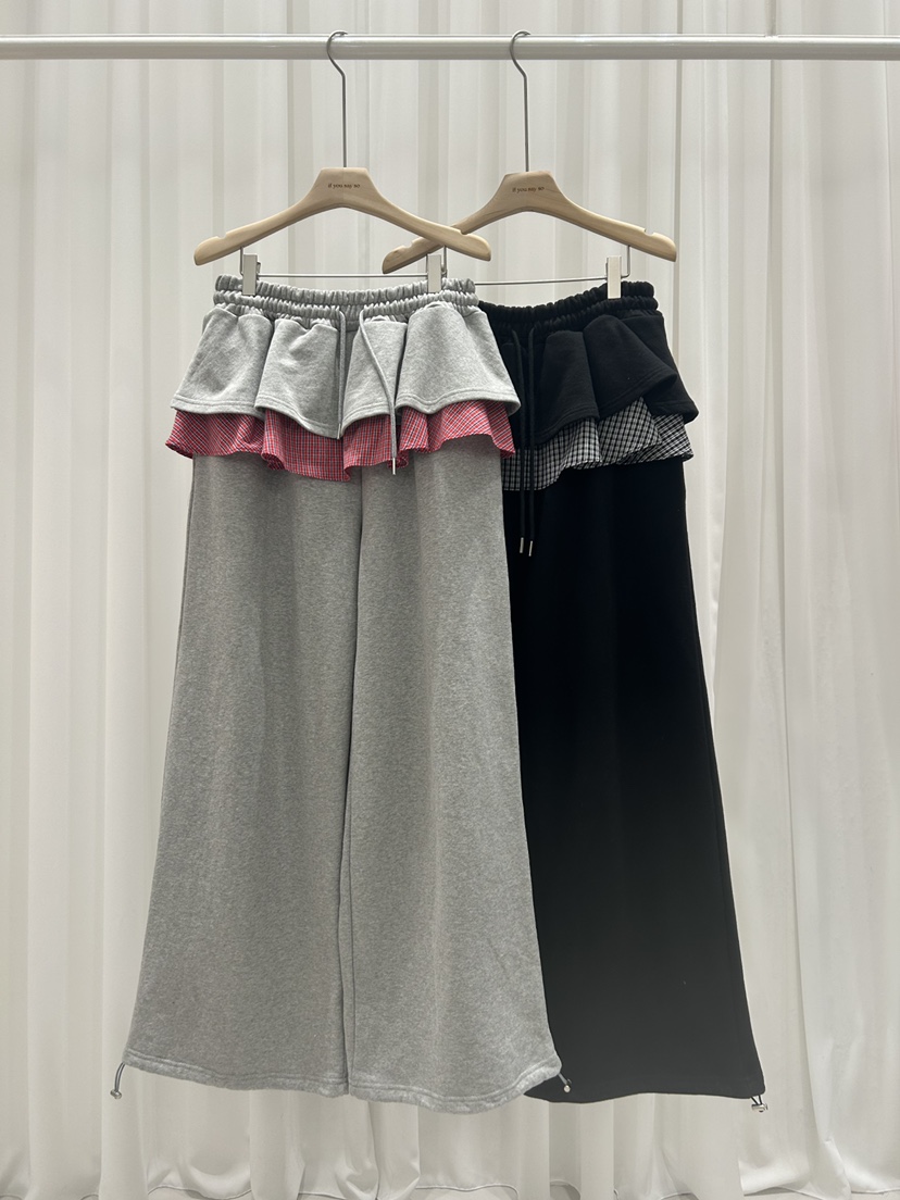 IF YOU SAY SO/PLUM-Q東大門實拍女士新品推薦裙褲格子IF YOU SAY SO/PLUM-Q裙褲