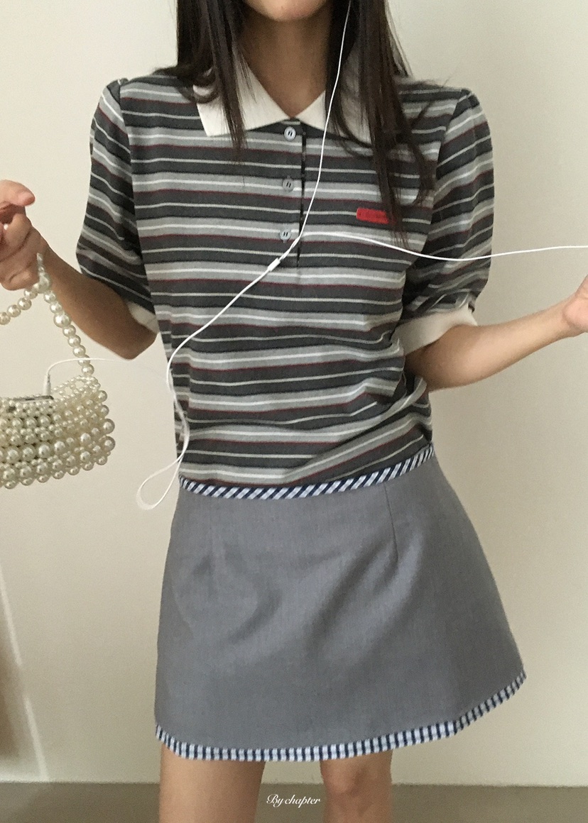 BY CHAPTER韓國代購女裝新品休閑職業人氣熱賣26春季T恤BY ChapterT恤圖色3