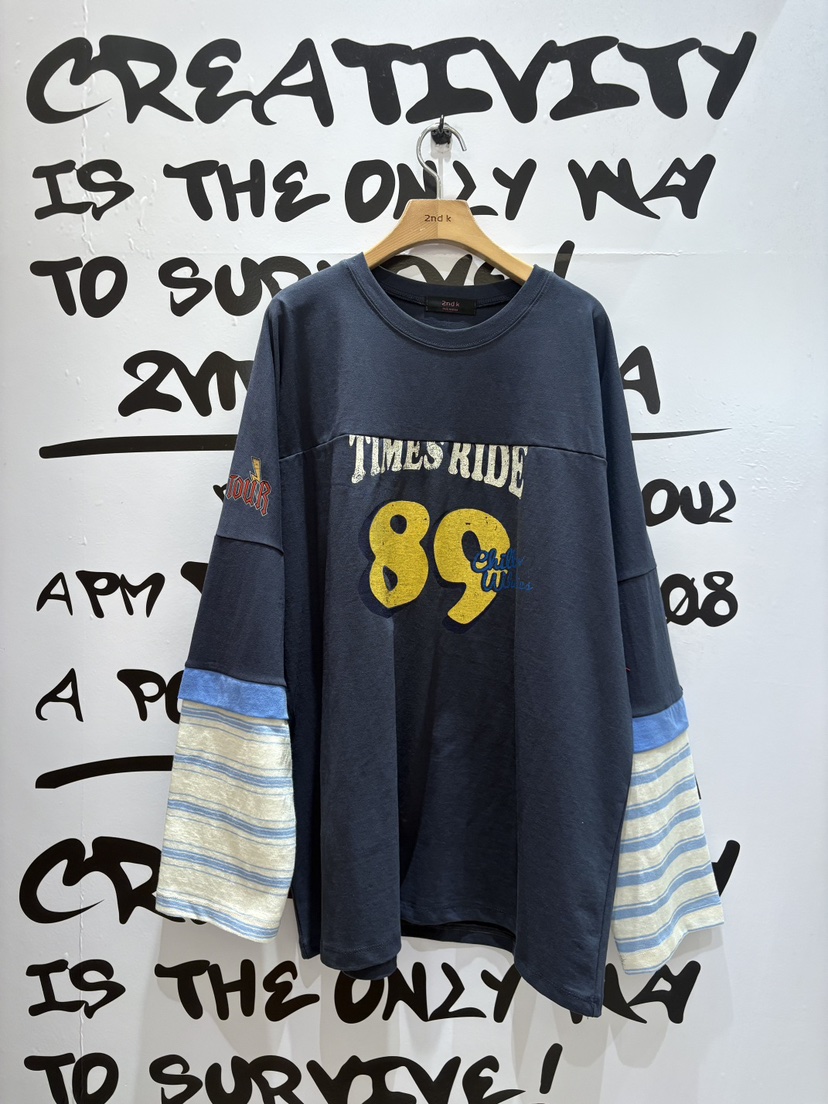 2ND K韓國代購女裝新款推薦26春季休閑時尚熱賣職業長袖T恤2ND K長袖T恤圖色1