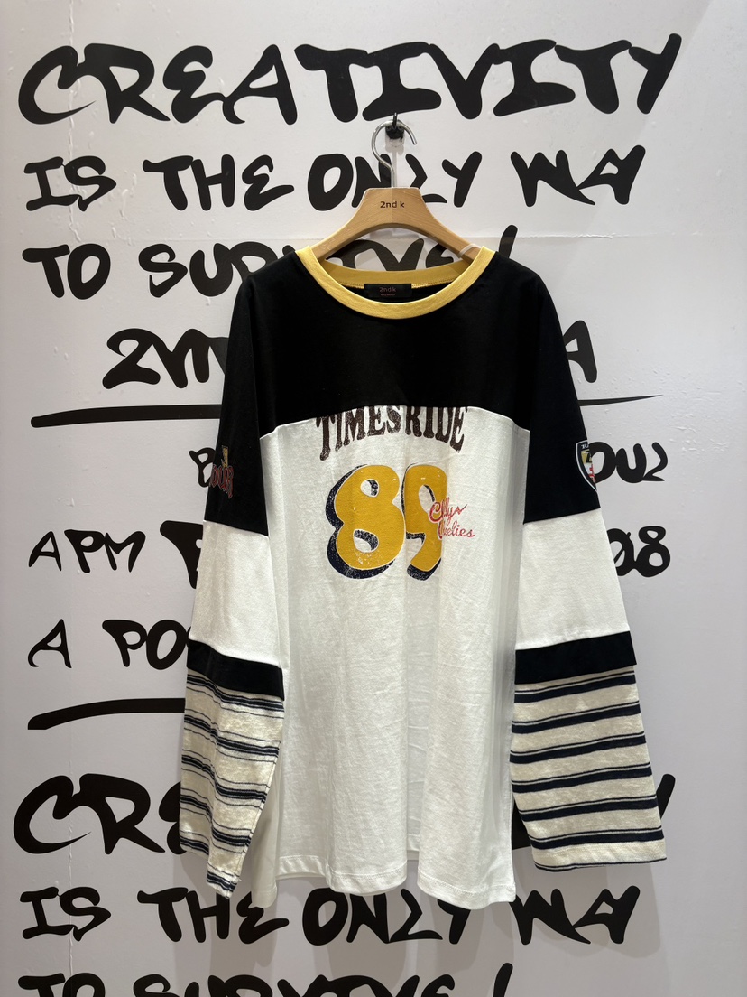 2ND K韓國代購女裝新款推薦26春季休閑時尚熱賣職業長袖T恤2ND K長袖T恤圖色2