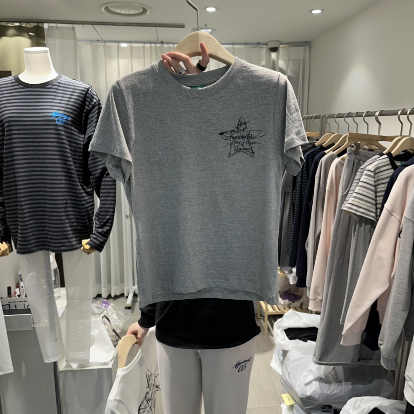 THE LOT東大門實拍女裝新品時尚熱賣休閑職業26春季T恤修身THE LOT/	LOTT恤圖色2