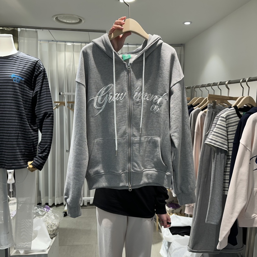 THE LOT東大門代購女裝新品人氣時尚26春季夾克刺繡拉鏈THE LOT/	LOT夾克圖色1