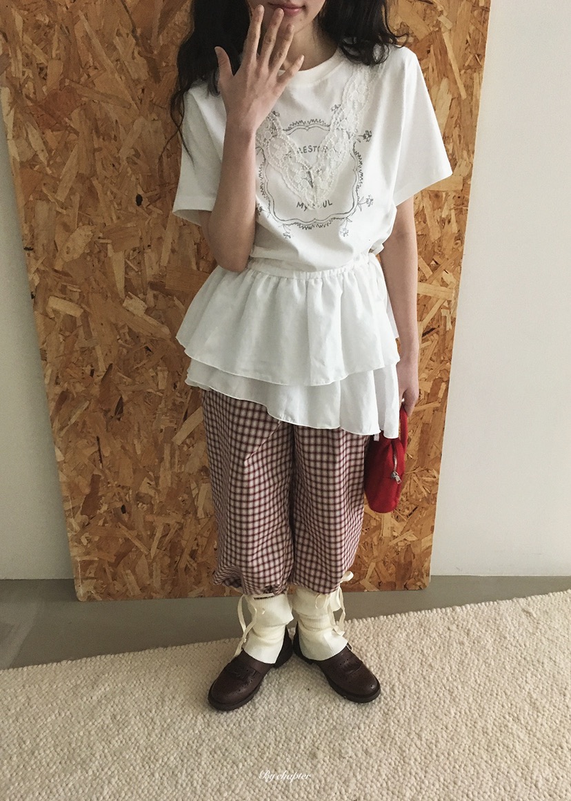 BY CHAPTER韓國代購女裝新款人氣職業熱賣推薦26春季T恤BY ChapterT恤