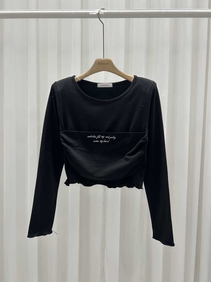 IF YOU SAY SO/PLUM-Q東大門實拍女士新品職業長袖T恤IF YOU SAY SO/PLUM-Q長袖T恤圖色2