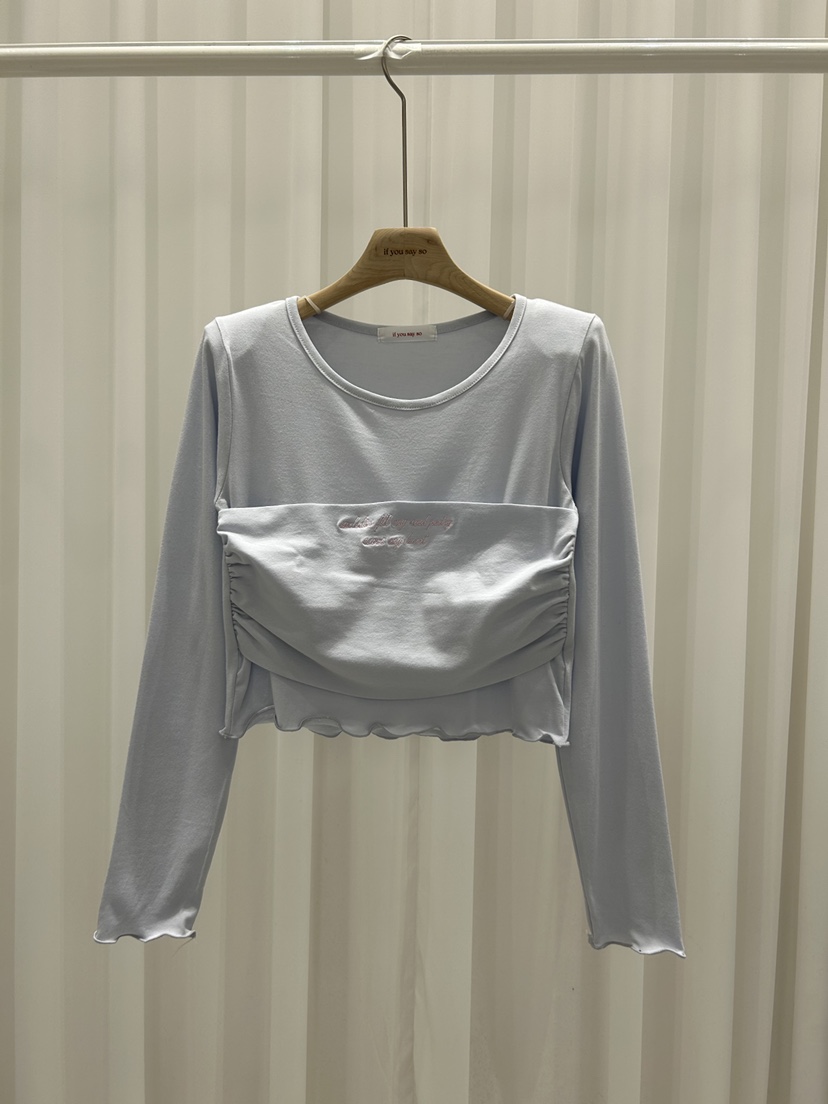 IF YOU SAY SO/PLUM-Q東大門實拍女士新品職業長袖T恤IF YOU SAY SO/PLUM-Q長袖T恤圖色3