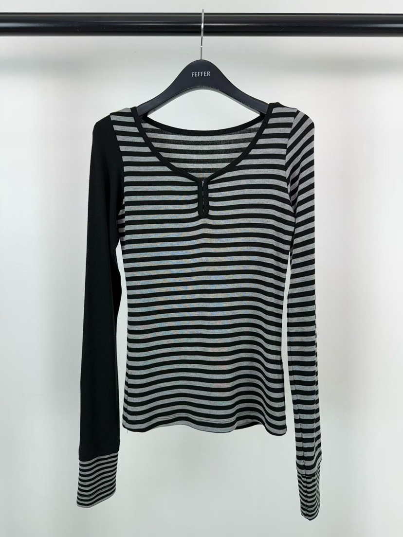 FEFFER東大門代購女士新款休閑時尚熱賣人氣推薦26春季長袖T恤FEFFER長袖T恤圖色2