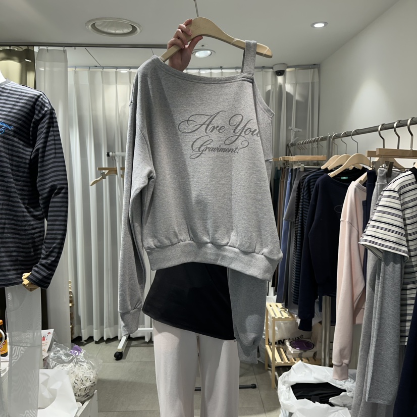 THE LOT東大門直郵女裝新款推薦休閑職業熱賣26春季衛衣露肩THE LOT/	LOT衛衣圖色2