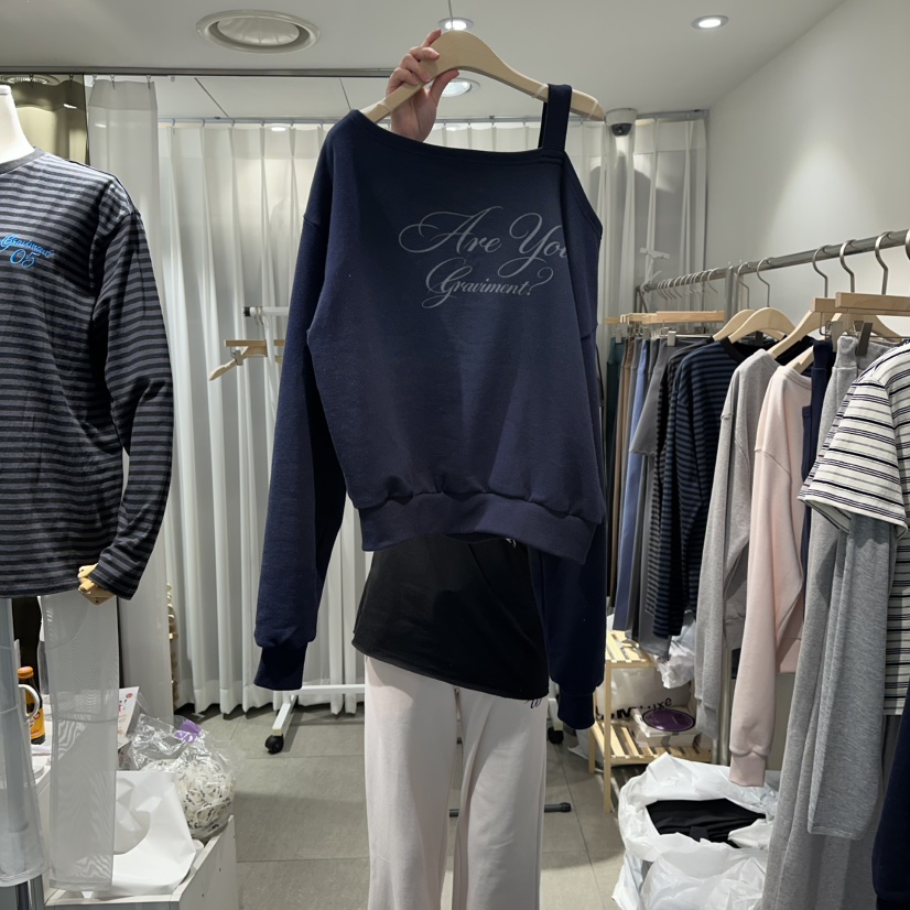 THE LOT東大門直郵女裝新款推薦休閑職業熱賣26春季衛衣露肩THE LOT/	LOT衛衣圖色3