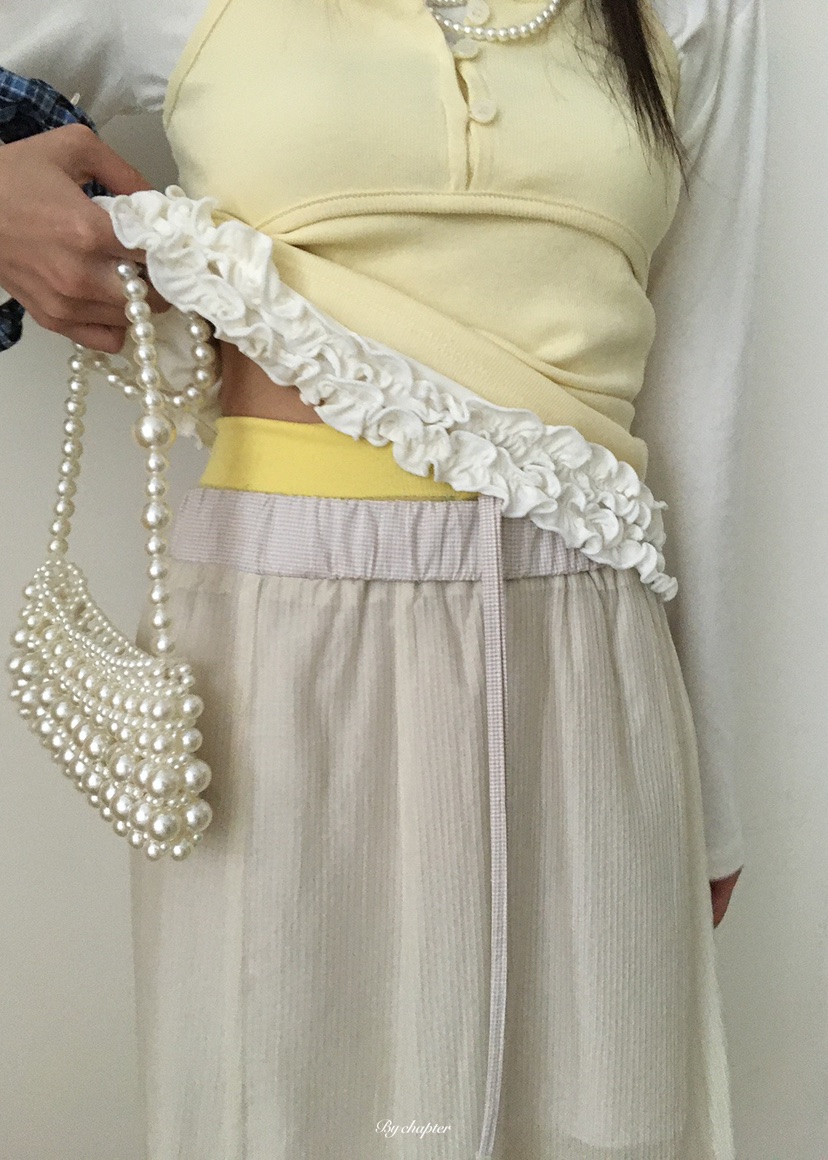 BY CHAPTER韓國代購女士新品26春季熱賣職業推薦時尚長裙BY Chapter長裙