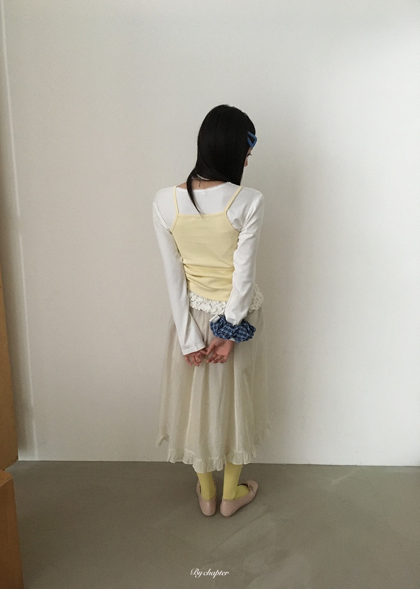 BY CHAPTER韓國代購女士新品26春季熱賣職業推薦時尚長裙BY Chapter長裙