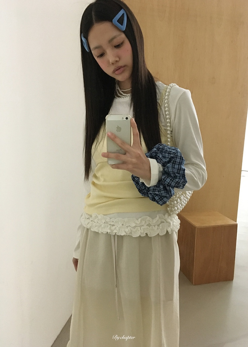 BY CHAPTER韓國代購女士新品26春季熱賣職業推薦時尚長裙BY Chapter長裙